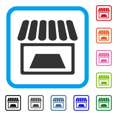 Dükkanı simgesi çerçeveli