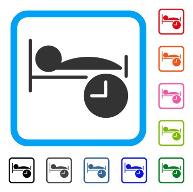 Uyku süresi simge çerçeveli