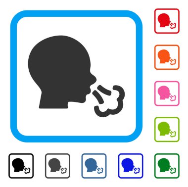 Hapşırma simgesi çerçeveli