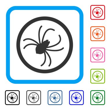 Örümcek simgesi çerçeveli
