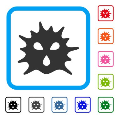 Virüs yapısı simgesi çerçeveli