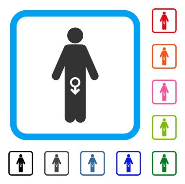 Erkek iktidarsızlık simgesi çerçeveli