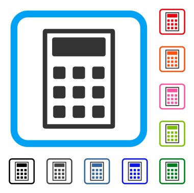 Hesap makinesi simge çerçeveli