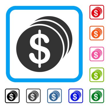 Dolar sikke simge çerçeveli