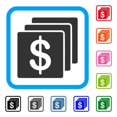 Finans simgesi çerçeveli