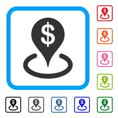 Coğrafi hedefleme simgesi çerçeveli