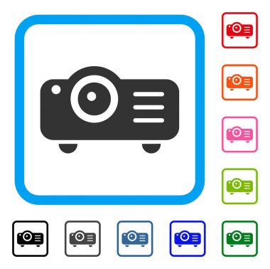 Projektör simgesi çerçeveli