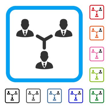 Simge ekip çalışması çerçeveli