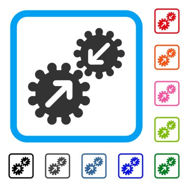 Entegrasyon Gears simgesi çerçeveli