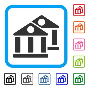 Bankalar simgesi çerçeveli