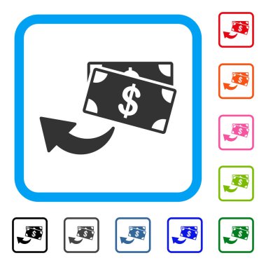 Cashback simgesi çerçeveli