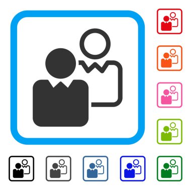 İstemciler simgesi çerçeveli