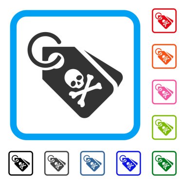 Ölüm Etiketler simge çerçeveli