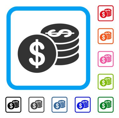 Dolar sikke simge çerçeveli