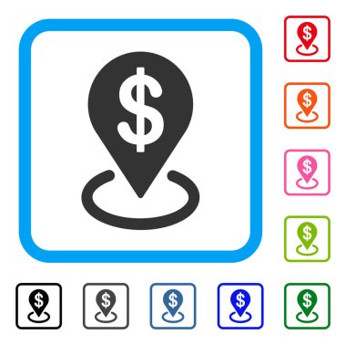 Doları yerleştirme simgesi çerçeveli