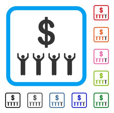 Doları din simgesi çerçeveli