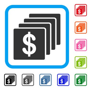 Finans simgesi çerçeveli