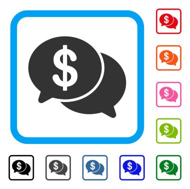 Mali sohbet simgesi çerçeveli