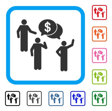 Mali tartışma grubu simgesi çerçeveli