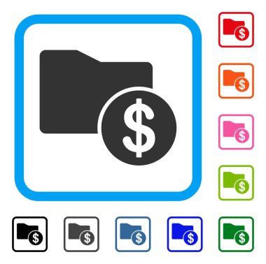 Mali klasör simgesi çerçeveli