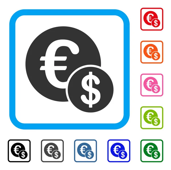 货币框架图标 — 图库矢量图片