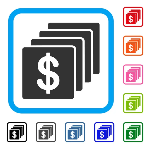 stock vector Finances Framed Icon