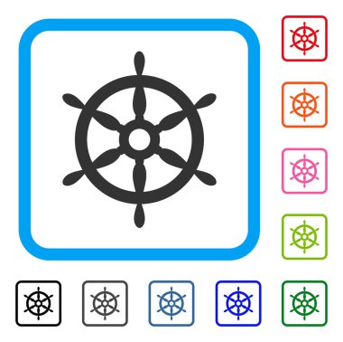 Gemi direksiyon simgesi çerçeveli