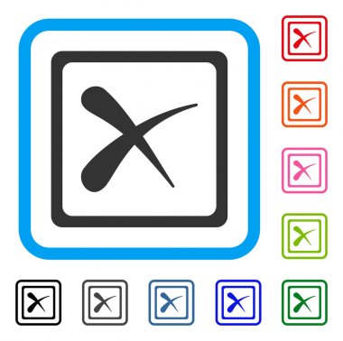 Çerçeveli simgesi reddetmek