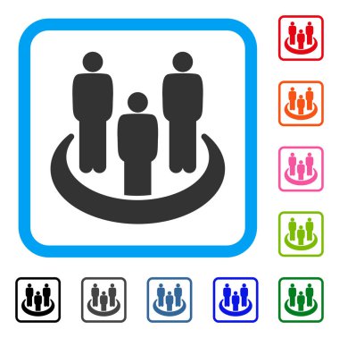 Sosyal grup simgesi çerçeveli