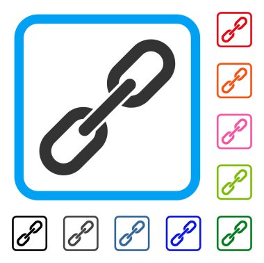 Zincir bağlantı simgesi çerçeveli