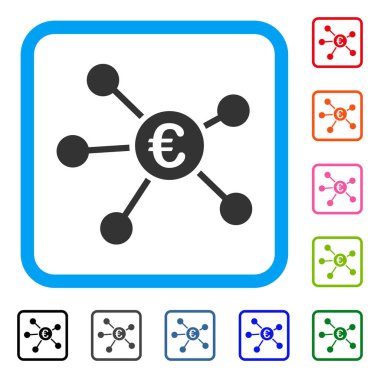 Euro bağlantıları simgesini çerçeveli