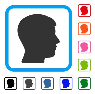 Adam profil simgesi çerçeveli