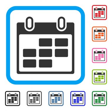 Simge takvim günü çerçeveli