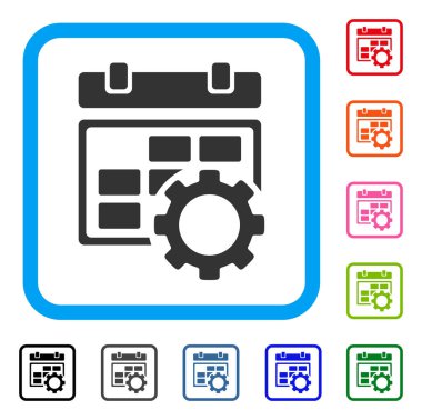 Takvim ayarlarını dişli simgesini çerçeveli