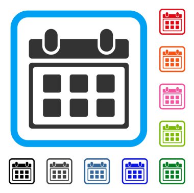 Takvim simgesini çerçeveli