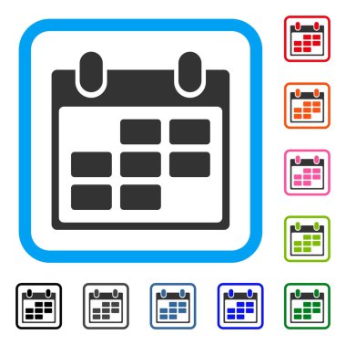 Takvim simgesini çerçeveli