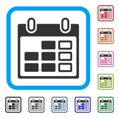 Simge takvim haftası çerçeveli