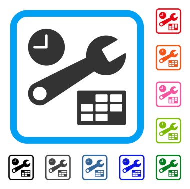 Tarih ve zaman kurulum simgesini çerçeveli