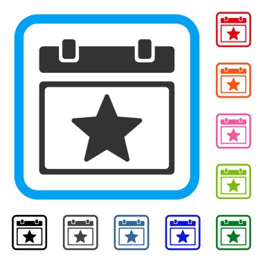 Favoriler takvim sayfası simgesini çerçeveli