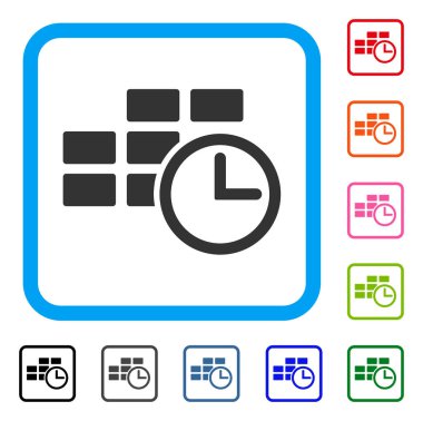 Saat tablo simgesini çerçeveli