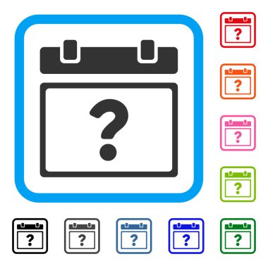 Bilinmeyen takvim sayfası simgesini çerçeveli