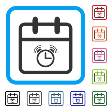 Alarm gün simgesi çerçeveli