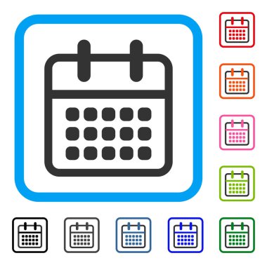 Takvim ay simge çerçeveli