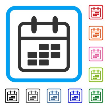 Takvim ay simge çerçeveli