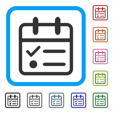 Gün Tasklist simgesi çerçeveli