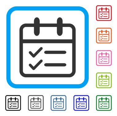 Günlük görevleri simge çerçeveli