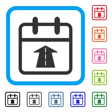 Gelecekteki gün simgesi çerçeveli