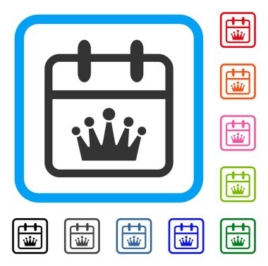 King günü simgesi çerçeveli