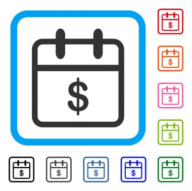 Para gün simgesi çerçeveli