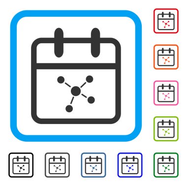 Simge düzeni gün çerçeveli